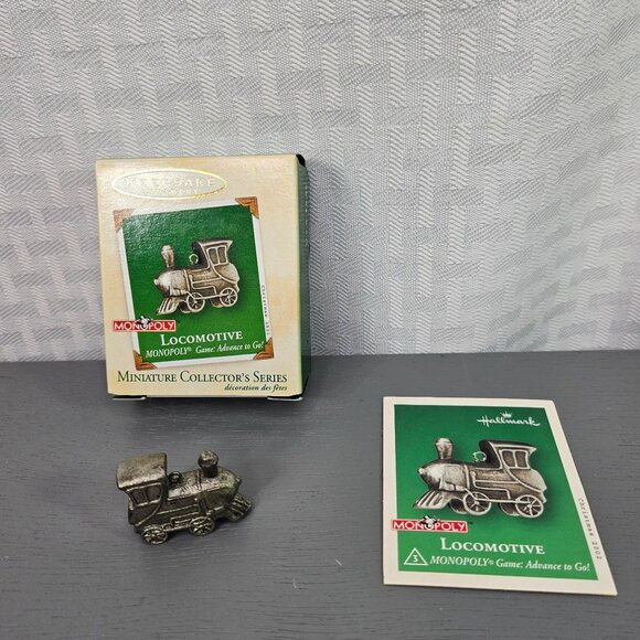 Hallmark Keepsake Miniature Ornament Monopoly Game Locomotive New with Box - Picture 1 of 4